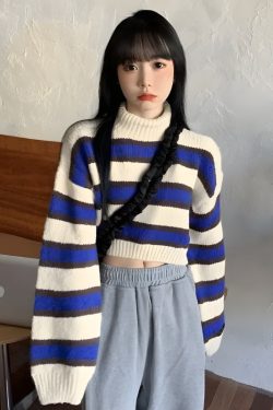 Striped Cropped Sweater
