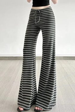 Striped Flare Sweatpants
