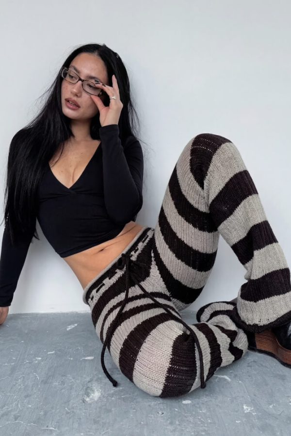 Striped Knit Pants