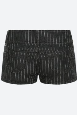 Striped Micro Shorts