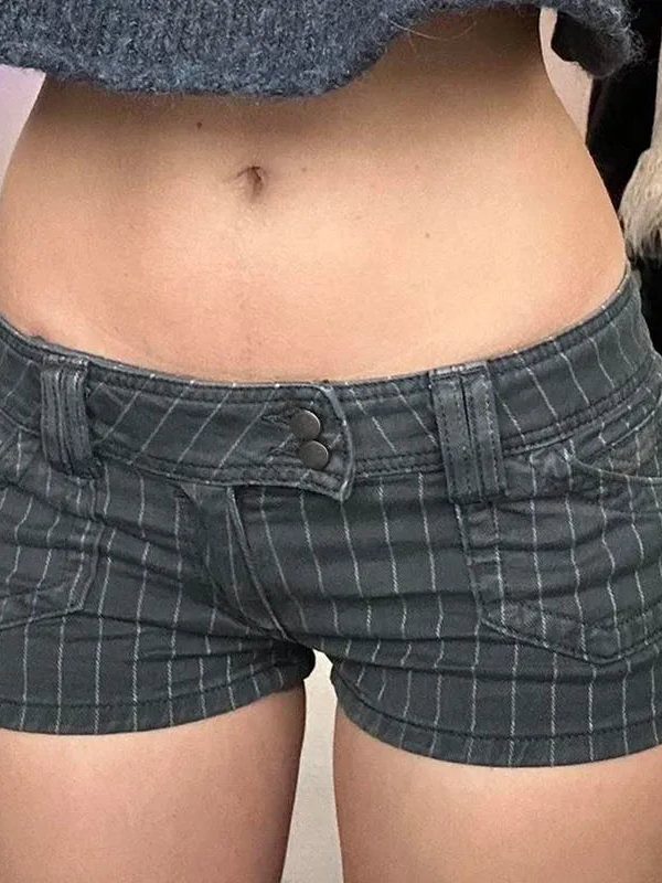 Striped Micro Shorts