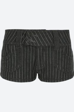 Striped Micro Shorts