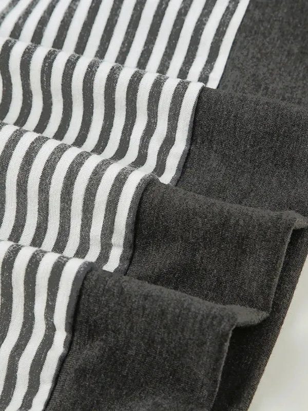 Striped Neck Tie Top