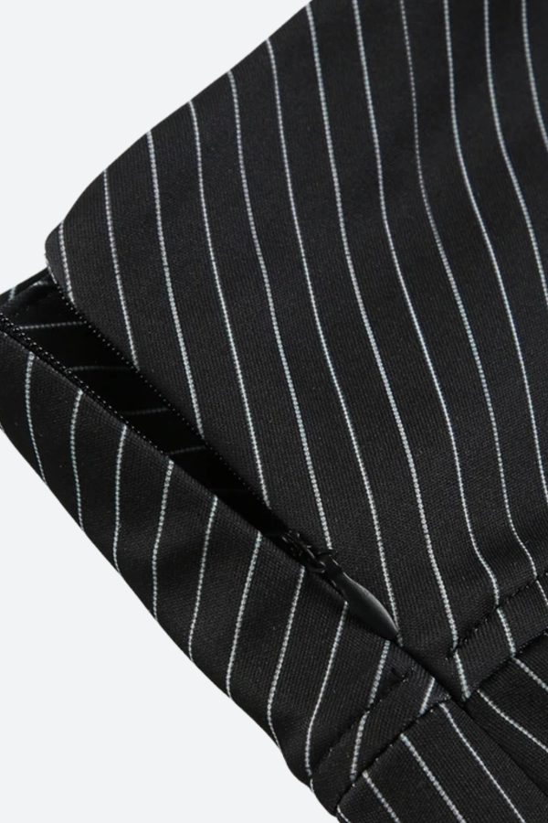 Striped Office Mini Skirt