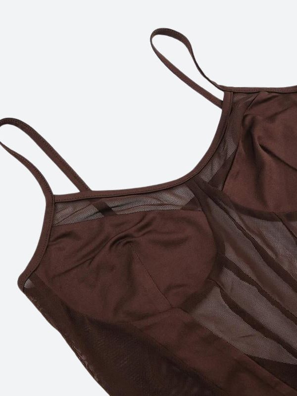 Striped Sheer Bodysuit