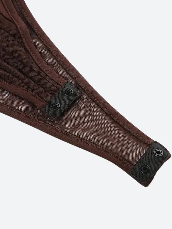 Striped Sheer Bodysuit