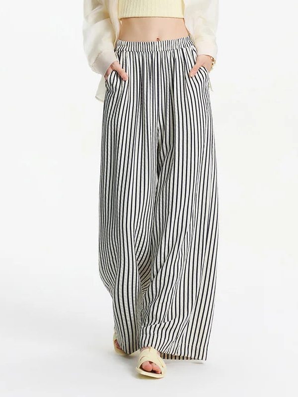 Striped Wide Leg Pants
