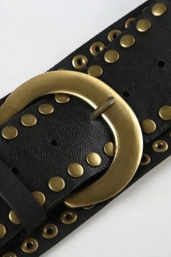 Studded Buckle Belt