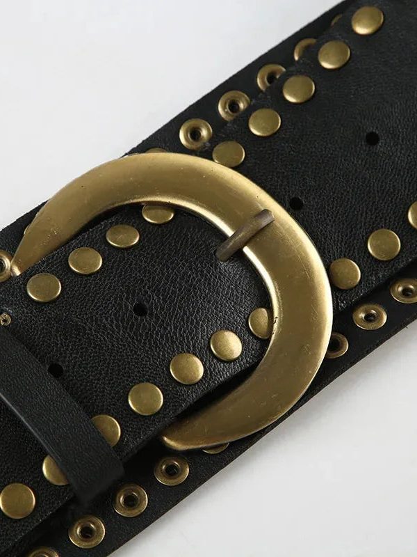 Studded Buckle Belt