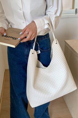 Style Brown Faux Leather Large Capacity Shoulder Bag