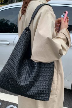 Style Brown Faux Leather Large Capacity Shoulder Bag