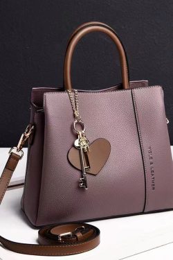 Style Green Versatile Large Capacity Leather Tote Handbag