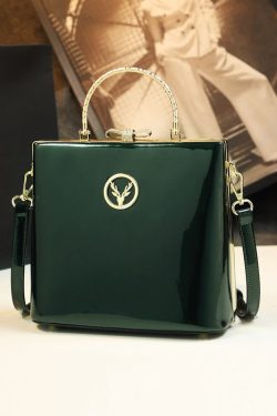 Style Leopard Solid Durable Faux Leather Tote Handbag