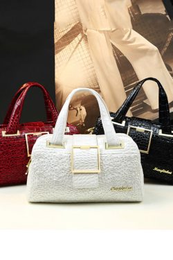 Style Mulberry Alligator Pattern Durable Faux Leather Tote Handbag