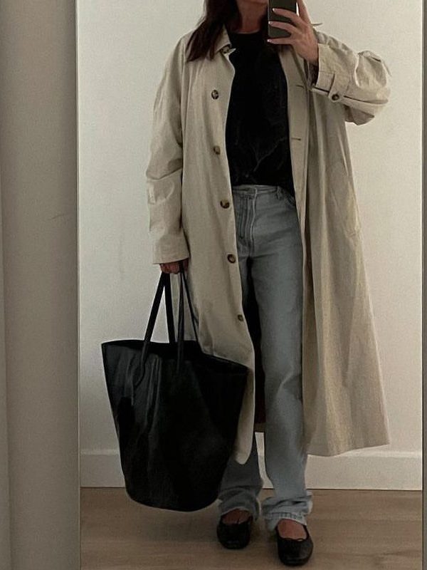 Stylish Black Large Capacity Faux Leather Bucket Bag