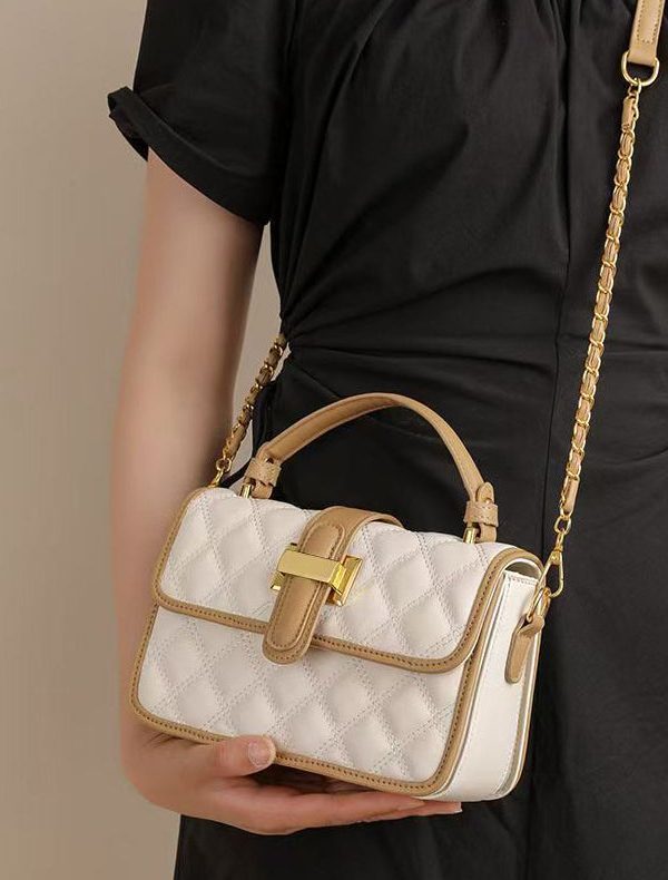 Stylish Black Solid Durable Calf Leather Tote Handbag