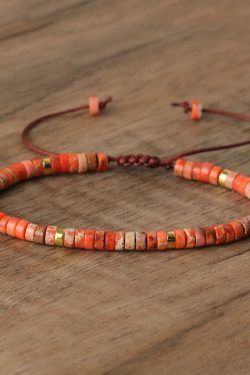 Stylish Blue Handmade Weaving Turquoise Beading Charm Bracelet