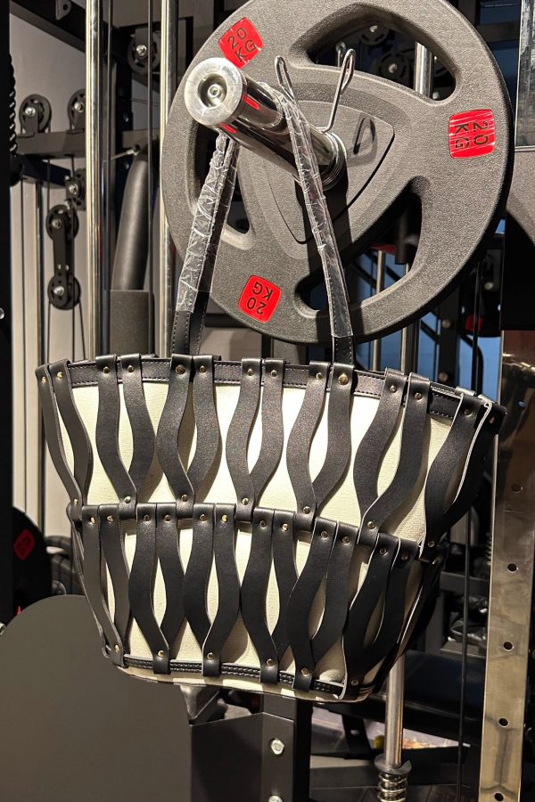 Stylish Brown Hollow Out Large Capacity Canvas Satchel Handbag