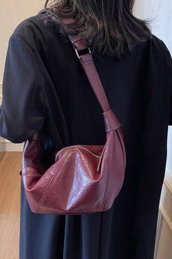 Stylish Brown Solid Durable Faux Leather Versatile Women Handbags