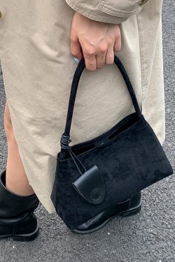 Stylish Brown Suede Durable Shoulder Bag