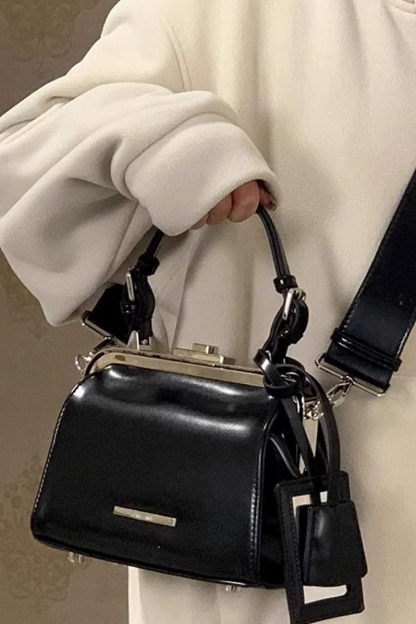 Stylish Brown Versatile Faux Leather Tote Handbag