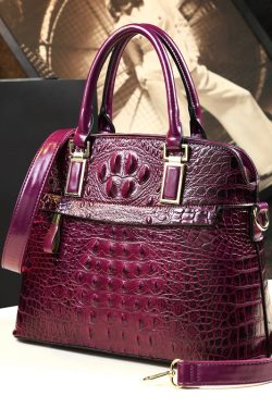 Stylish Green Crocodile Pattern Versatile Women Handbags