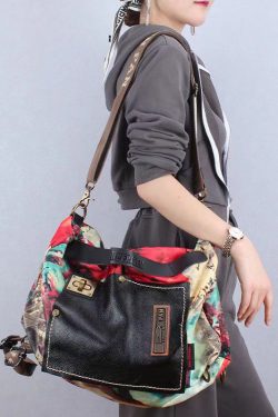 Stylish Large Capacity Durable Print Messenger Bag