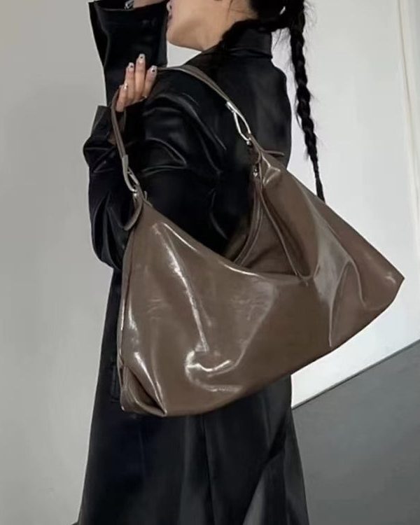 Stylish Large Capacity Faux Leather Versatile Women Handbags