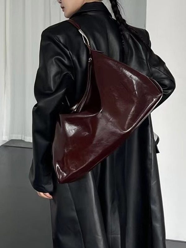 Stylish Large Capacity Faux Leather Versatile Women Handbags