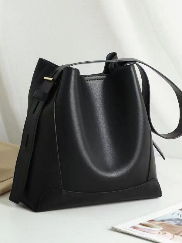 Stylish Light Brown Large Capacity Calf Leather Satchel Bag Handbag