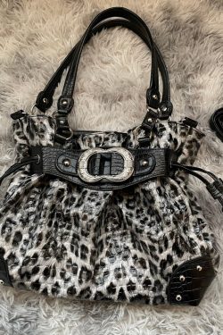 Stylish Purple Drawstring  Faux Leather Pouch Bag