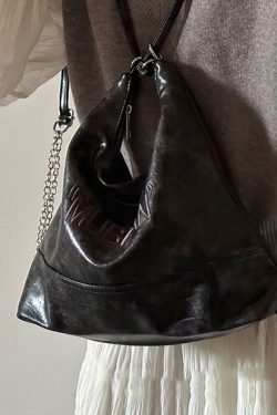 Stylish Versatile Coffee Faux Leather Satchel Bag Handbag