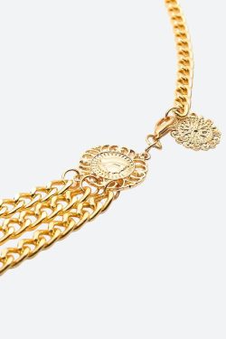 Sun Medallion Chain Belt