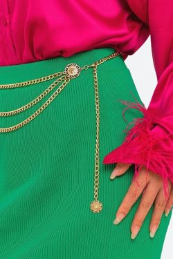 Sun Medallion Chain Belt