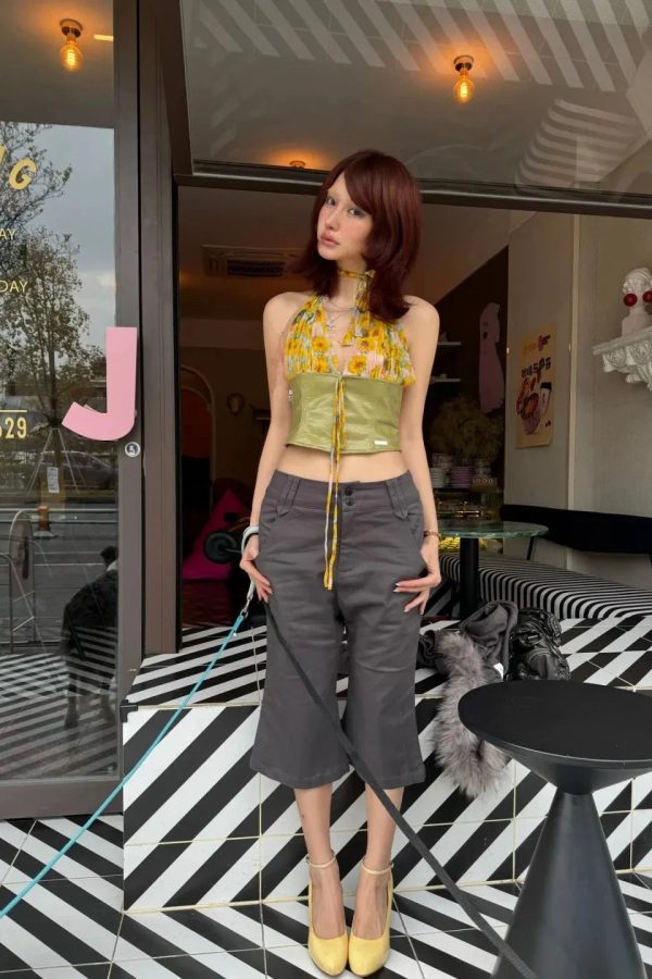 Sunflower Halter Top