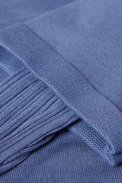 Sweater weather Upcycle big pockets blue daily knit top hooded fall