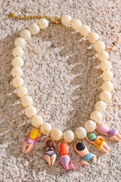 Swimsuit Figurines Necklace