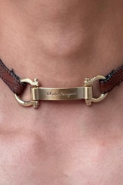 Tag Choker Necklace