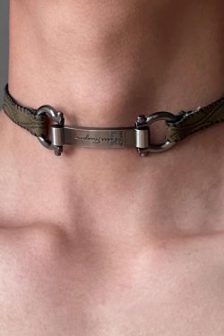 Tag Choker Necklace