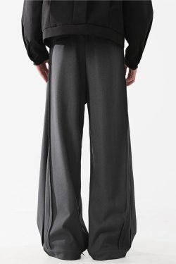 Tailored Pleated Wide Leg Pants