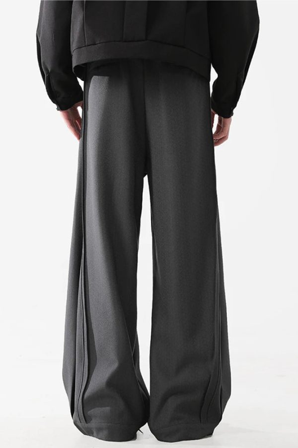 Tailored Pleated Wide Leg Pants