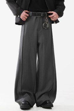 Tailored Pleated Wide Leg Pants