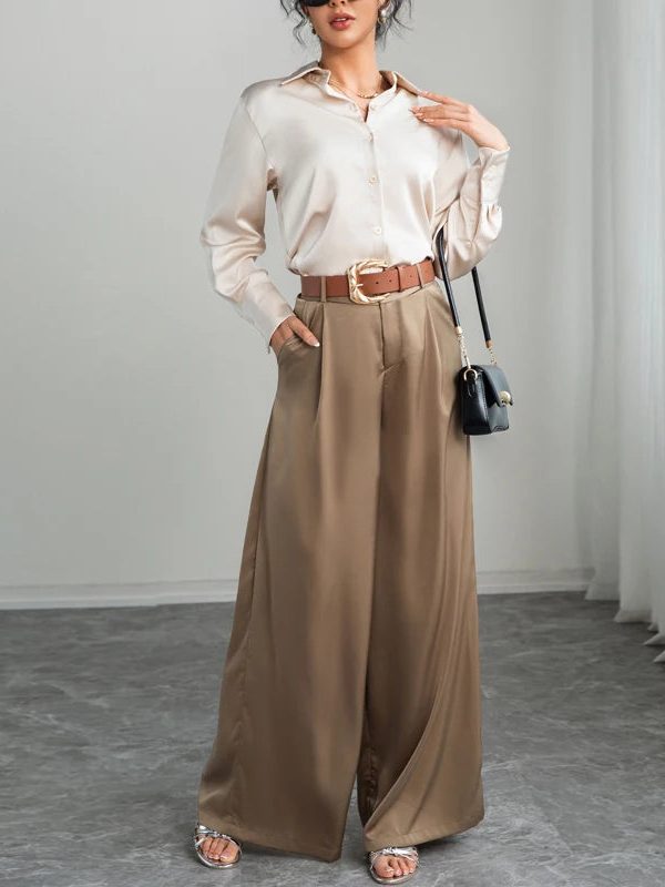 Tailored Wide Leg Pants