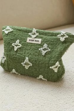 Tasseled Star Embroidered Makeup Bag