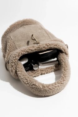 Teddy Pocket Bucket Bag