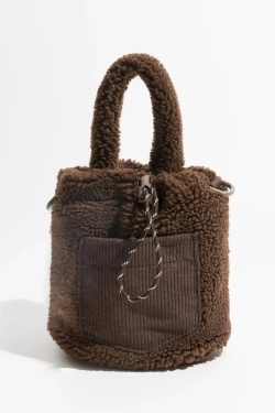 Teddy Pocket Bucket Bag