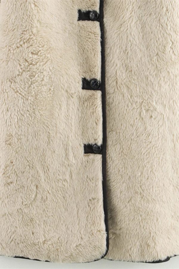 Teddy Trim Coat