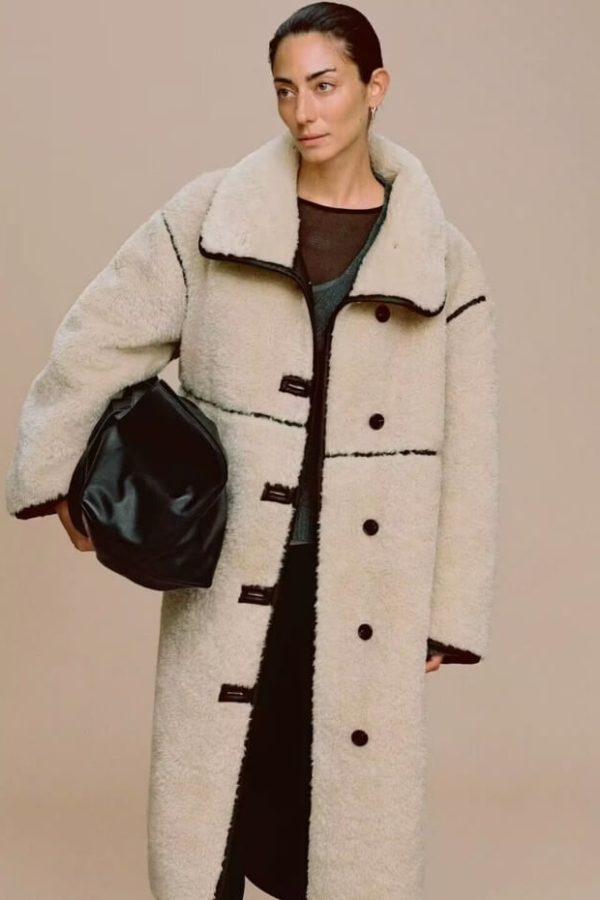Teddy Trim Coat