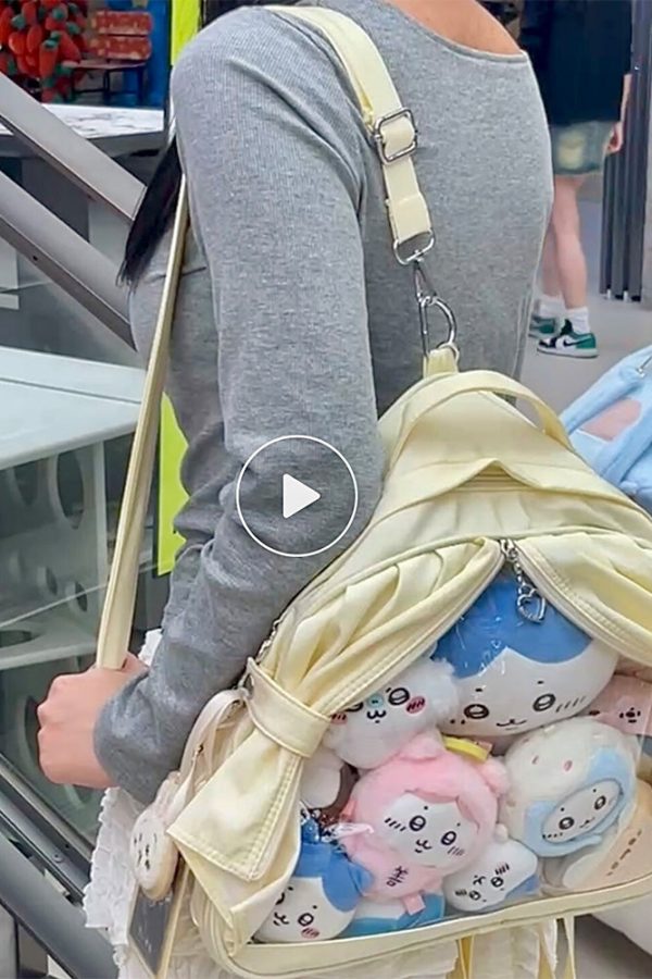 Theater-Style Plush Doll Ita Backpack