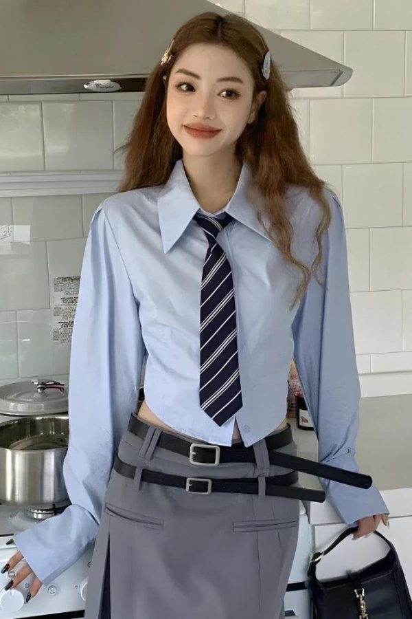 Tie Crop Shirt